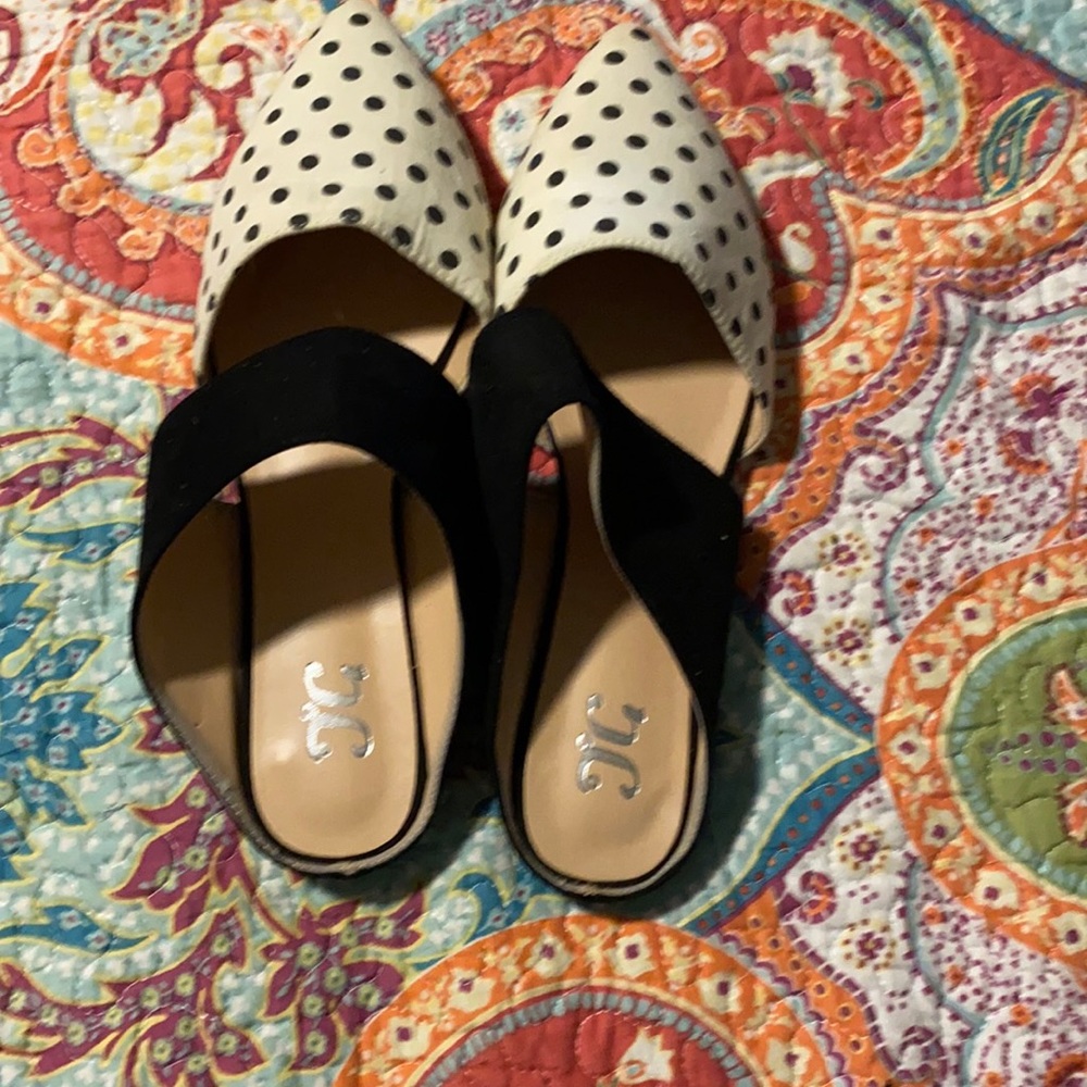 Black and white mules